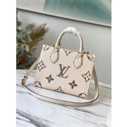Replica Louis Vuitton ONTHEGO PM - EXCLUSIVELY ONLINE M45654 cream HV10043ED66