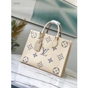 Replica Louis Vuitton Original Onthego medium tote bag M45495 cream HV00595cK54
