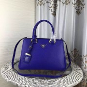 Replica Prada Double Tote Bag Litchi Leather 1579 Blue HV04788ls37