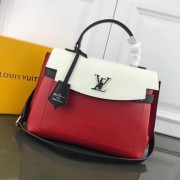 Replica Top Louis Vuitton LOCKME EVER M51395 red&white HV08924ll80