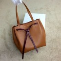 2015 Celine new model shopping bag 2208-1 naturals&burgundy HV11585De45