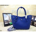2015 Prada new model shopping bag 5008 blue HV05722Ty85
