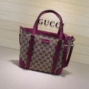 2017 gucci original fabric top handle medium bag 387603 rose HV10202SS41
