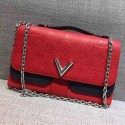 2017 louis vuitton original leather very chain bag M42901 red HV05865VF54
