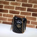 AAA 1:1 Gucci GG Marmont mini bucket bag A575163 black HV10271vi59