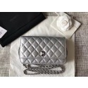 AAA Replica Chanel Wallet on Chain A84510 Silver HV04637VB75