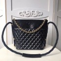 AAAAA Chanel hobo handbag AS0076 black HV11521Qa67