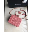 AAAAA Chanel Original Leather Medium Cosmetic Bag 93443 Pink HV05262aM93