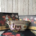 AAAAA Gucci GG canvas belt bag 484683 brown HV09277aM93