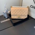 AAAAA Imitation Chanel Flap Shoulder Bag Sheepskin Leather 77399 apricot HV07196Sy67