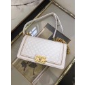 AAAAA Imitation Chanel Flap Shoulder Bag Sheepskin Leather LE BOY A67086 white HV00075oT91