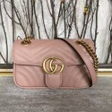 AAAAA Imitation Gucci Now GG Marmont Mini Shoulder Bag 446744 Light Pink HV00671Sy67
