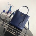 AAAAA Imitation Prada Double Saffiano leather bag 1BA212 blue HV06101Sy67