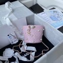 Best Chanel mini drawstring bag AS2518 pink HV09606kr25