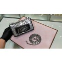 Best DIOR WITH CHAIN SMOOTH CALFSKIN EMBROIDERED WITH A MOSAIC OF MIRRORS M900 black HV10701kr25