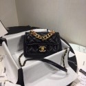 Best Quality Chanel Shoulder Bag Original Leather Black 50937 Gold HV03398xb51