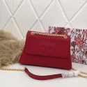 Best Quality Imitation Prada Calf leather shoulder bag 82501 red HV09977dK58