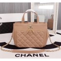 Best Replica Chanel Calfskin & Gold-Tone Metal bag A81335 apricot HV10675bj75