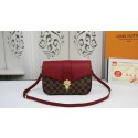 Best Replica Louis vuitton clapton damier ebene canvas handbags N44243 red HV01230bj75