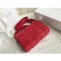 Bottega Veneta Sheepskin Weaving Original Leather 578004 red HV02112Bw85