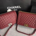 Boy Chanel Flap Bag Original Sheepskin Leather 67088 Burgundy HV09831su78