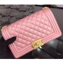 Boy Chanel Flap Shoulder Bag Pink Sheepskin Leather A67086 Gold HV11762lq41