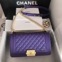 Boy chanel handbag A67086 purple HV08604Ag46