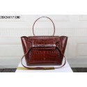 Celine Belt Bag Croco Leather 3368 Coffee HV11990TP23
