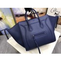 Celine Luggage Phantom Tote Bag Calfskin Leather CT3372 Blue HV05802tQ92