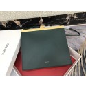 CELINE MINI CLASP BAG IN SMOOTH CALFSKIN 181053 Blackish green HV01332cP15