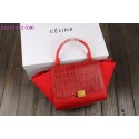 Celine new model crocodile with nubuck leather with plain 3345 red HV09526wn15