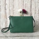 Celine Original Leather Shoulder Bag 55421 green HV00863Rc99