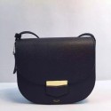 Celine Trotteur Bag Calfskin Leather 8002 Black HV06687Ri95