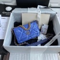 Chanel 19 Chain Wallet WOC AP0957 blue HV08049fJ40
