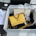 Chanel 19 Chain Wallet WOC AP0957 yellow HV00841rJ28