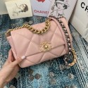 Chanel 19 flap bag AS1160 AS1161 AS1162 pink HV00701gN72