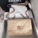 chanel 19 flap bag AS1160 Cream HV11223Oq54