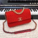 CHANEL 19 Flap Bag AS1160 red HV06247fc78