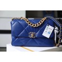 Chanel 19 flap bag AS1161 blue HV07082io33