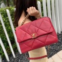 Chanel 19 flap bag AS1161 red HV06168Yv36