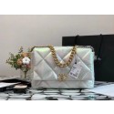 Chanel 19 flap bag Iridescent Calfskin&Gold-Tone AS1162 HV02266bT70