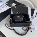 chanel 19 flap coin purse with chain AP1787 black HV03877Xw85
