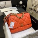 chanel 19 large flap bag AS1161 orange HV02003MB38