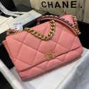 chanel 19 large flap bag AS1161 pink HV02508fH28