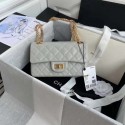 Chanel 2.55 Calfskin Flap Bag A37586 light grey HV04878Rc99