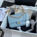 Chanel 2.55 Calfskin Flap Bag A37586 sky blue HV00698yC28