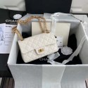 Chanel 2.55 Calfskin Flap Bag A37586 white HV01545ED90