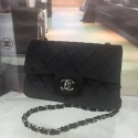 Chanel 2.55 Series Classic Flap Bag velvet CFC1117 black HV04265rf34