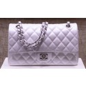 Chanel 2.55 Series Flap Bag Silver Original Caviar Leather A1112 Silver HV07255vm49