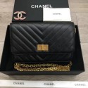 Chanel 2.55 Wallet on Chain A70328 black HV05295Gp37